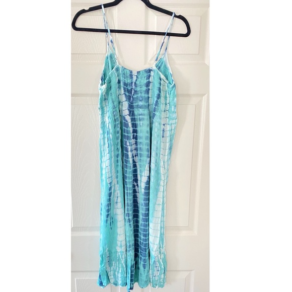 Boho Chic Blue Tye Dye Sundress - Picture 2 of 4